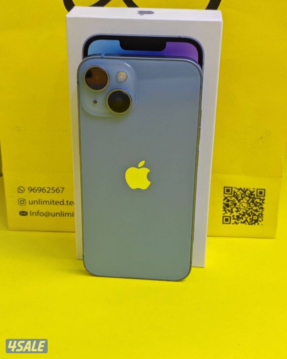 ايفون 14 – 256 جيجا – أزرق بطارية 78% مستعمل كالجديد5