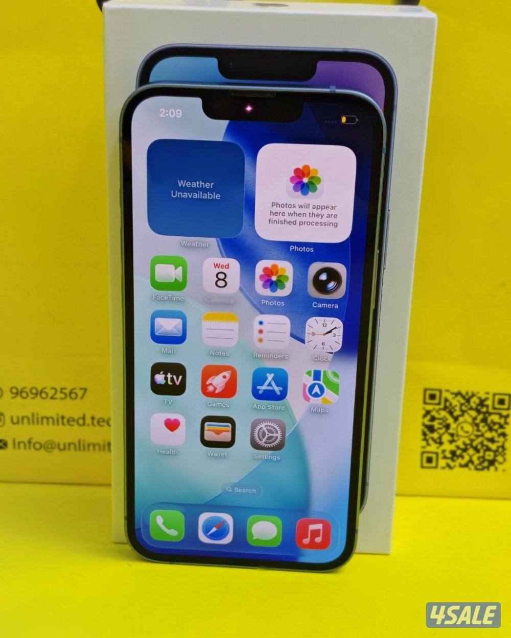 ايفون 14 – 256 جيجا – أزرق بطارية 78% مستعمل كالجديد8