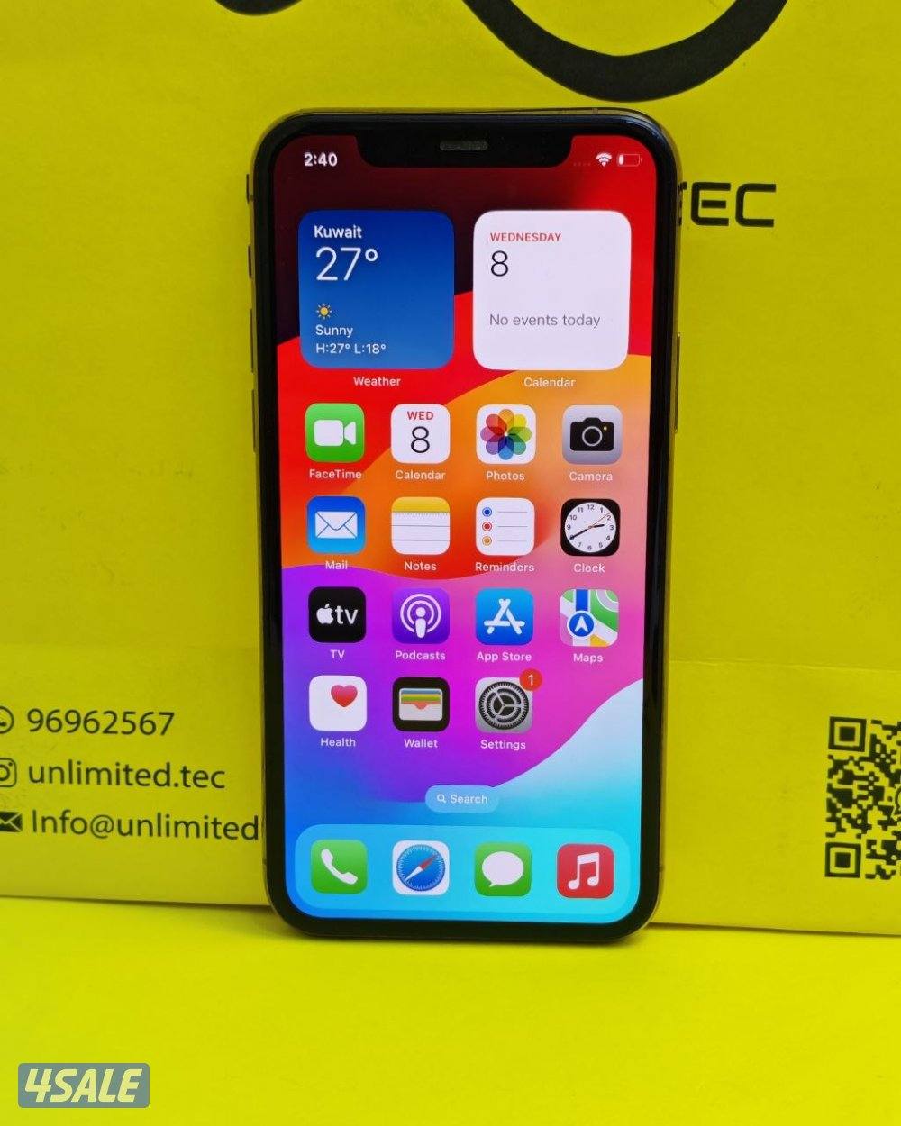 ايفون 11 برو –512GB– ذهبي بطارية 74% مستعمل كالجديد iPhone 11 Pro Gold2