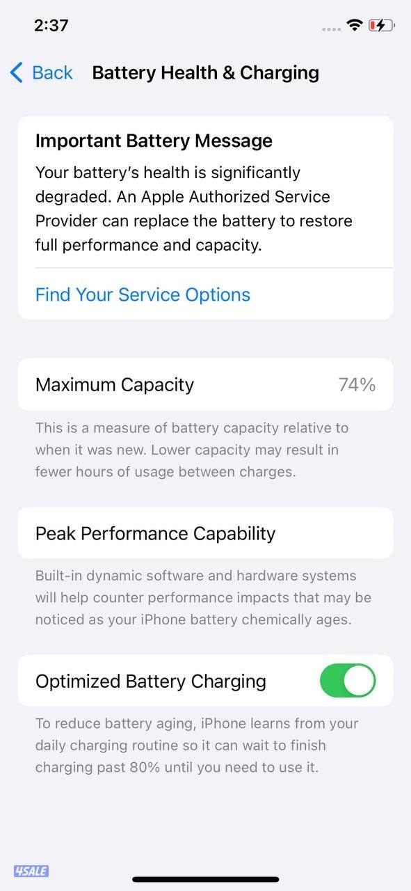 ايفون 11 برو –512GB– ذهبي بطارية 74% مستعمل كالجديد iPhone 11 Pro Gold9