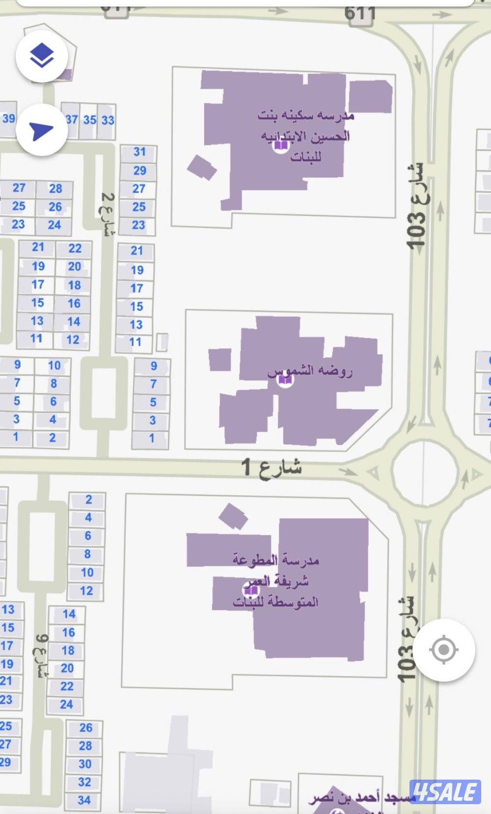 للبيع بيت العيون شارع وسكة جانبية مدخل ومخرج سهل2