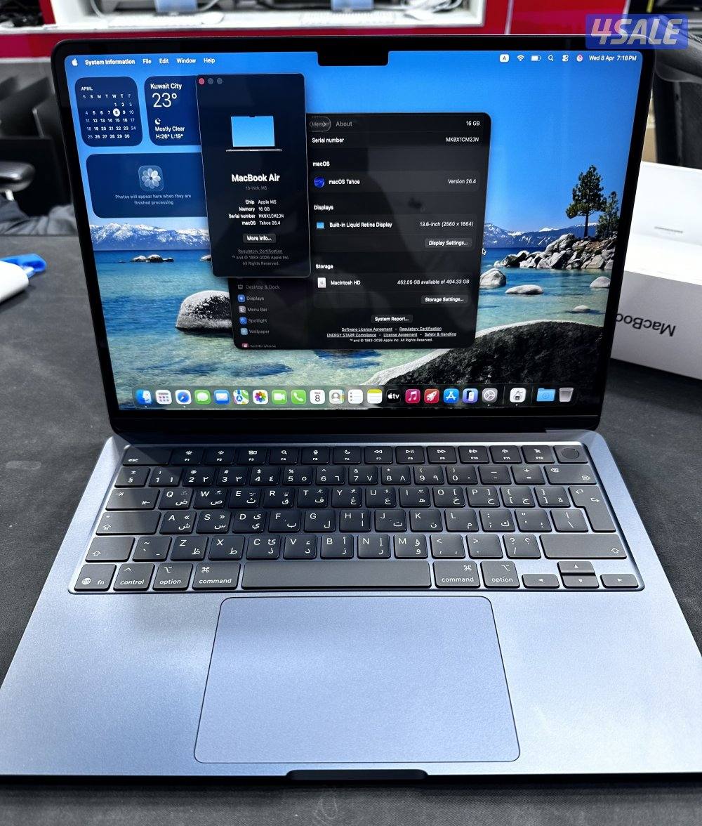 MacBook Air M5 MDN/10C CPU/8C GPU/16GB/512GB used sem like new 12 non1