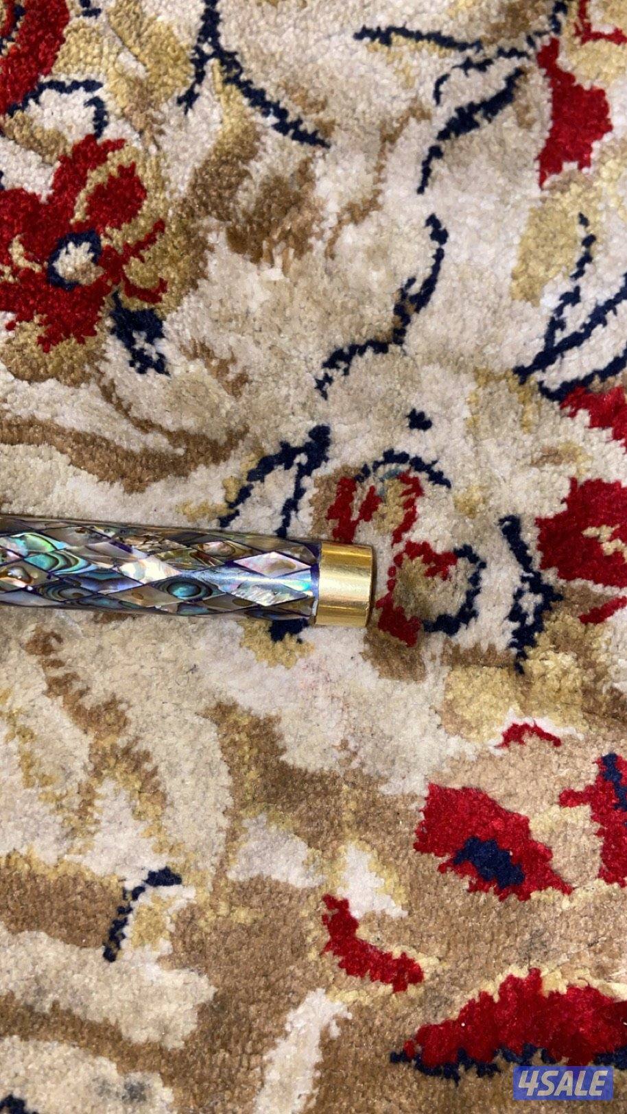 عصاية تراثية مطعّمة بالصدف والنحاس – قطعة فنية يدوية فخمة6