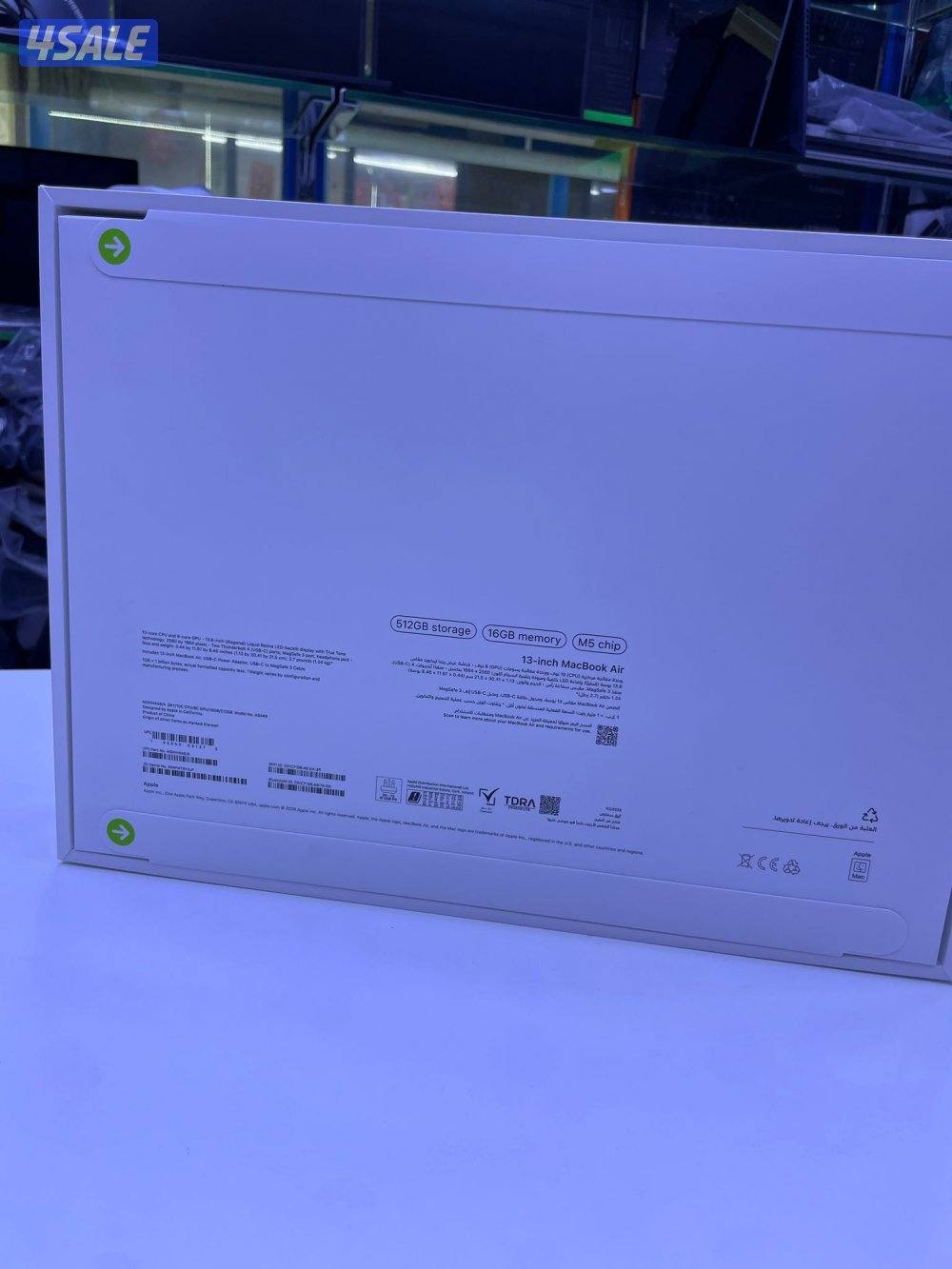 MacBook Air (M5) 13-inch
جديد بالكرتون مصكر3