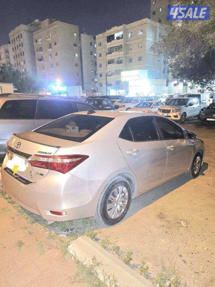 تويوتا كورولا موديل 2016 فئة XLI شرط الفحص قير وماكينة وشاصي2