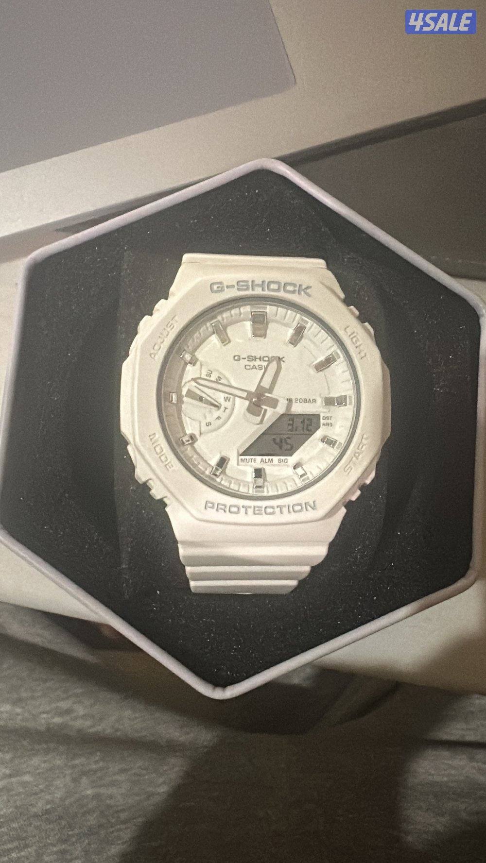 WHITE G SHOCK CASIO2