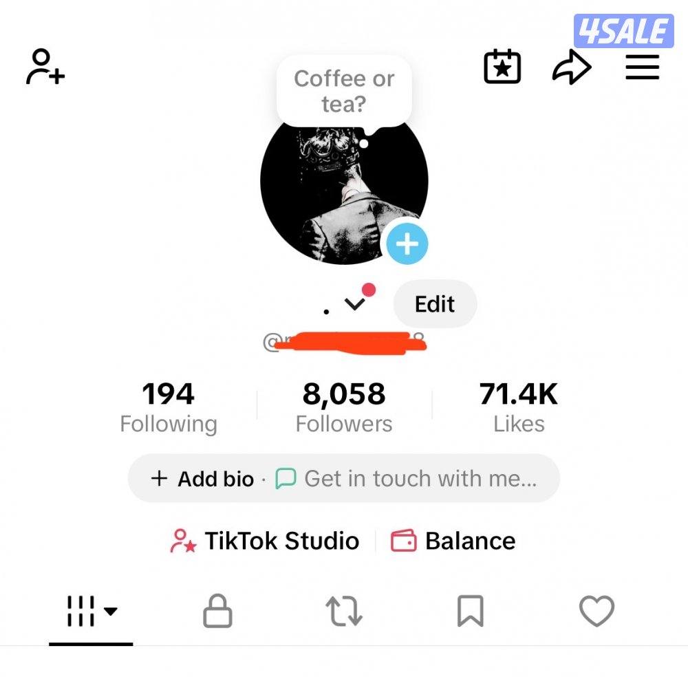 حساب تيك توك 8058 الف متابع و 71.4k لايك0