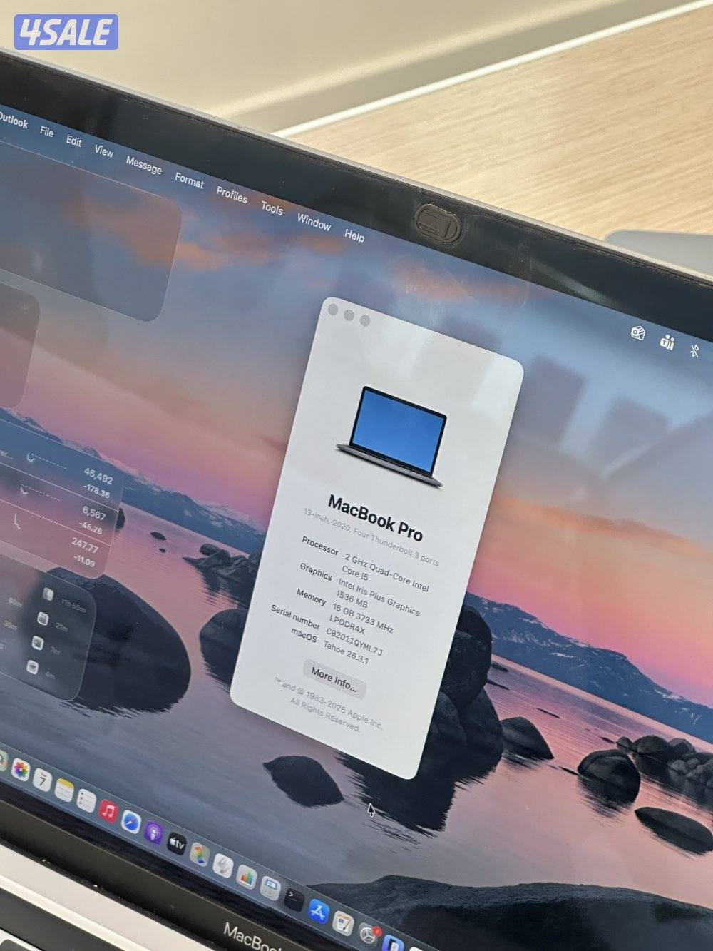 MacBook Pro 13 inch (2020) 1TB2