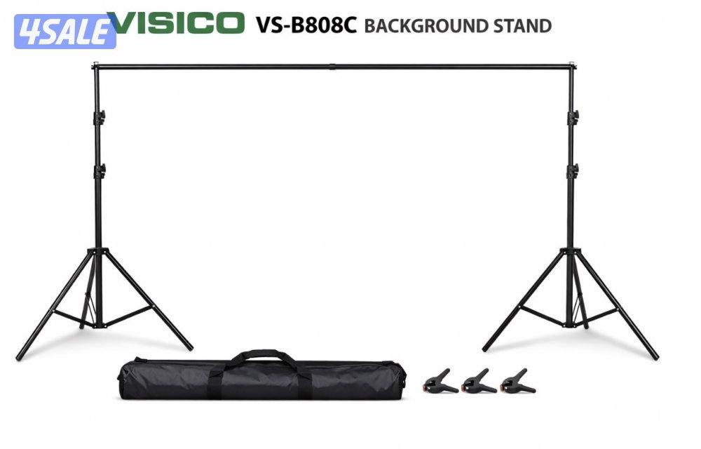 حامل خلفية تصوير VISICO VS-B808C شبه جديد + جنطته  عرض٣ متر0