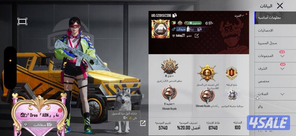 حساب ببجي للبيع7