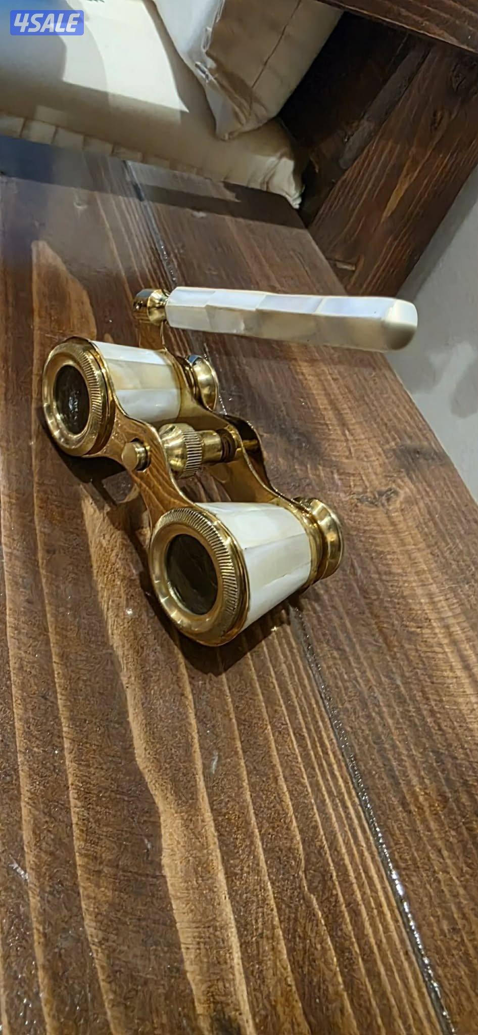 قطعه نادره للمقتنين ومحبي الأنتيك منظار أوبرا مطعم قشور اللؤلؤ2