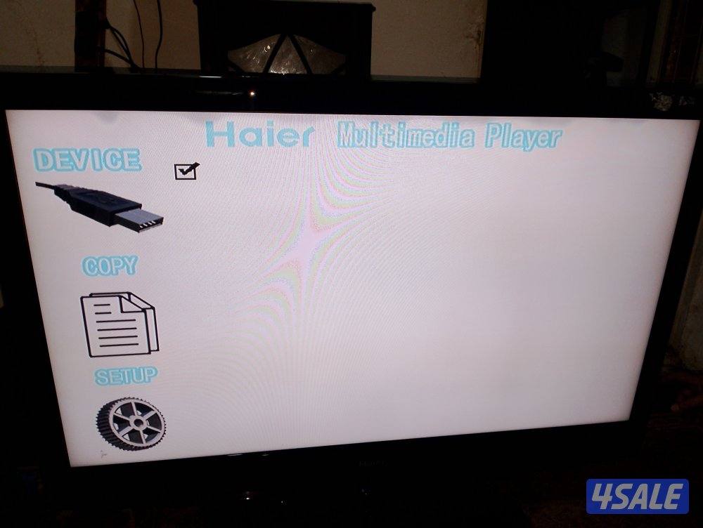 شاشه هاير 47 بوصه عاديه مدخل يو اس بي شغال زي الفل ألوانه واضحه وممتاز4