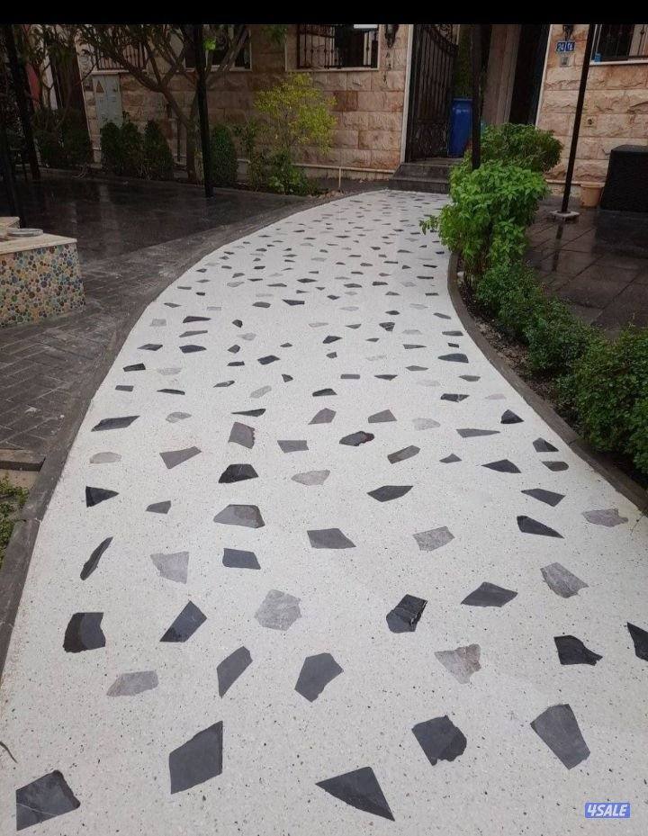 معلم بلاط متداخل وكربستون وكاشي ومصفت سيارات وصبت موزاييك ارضيات1