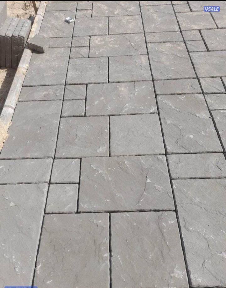 معلم بلاط متداخل وكربستون وكاشي ومصفت سيارات وصبت موزاييك ارضيات5