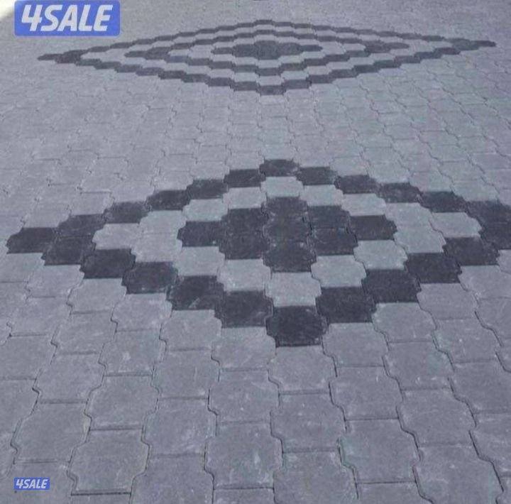 معلم بلاط متداخل وكربستون وكاشي ومصفت سيارات وصبت موزاييك ارضيات9