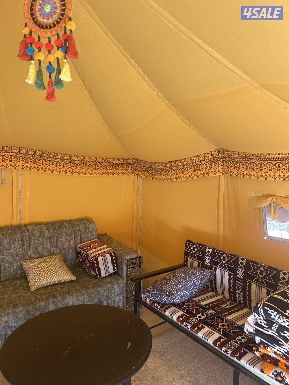 خيمه 4+4 مع الفرش0