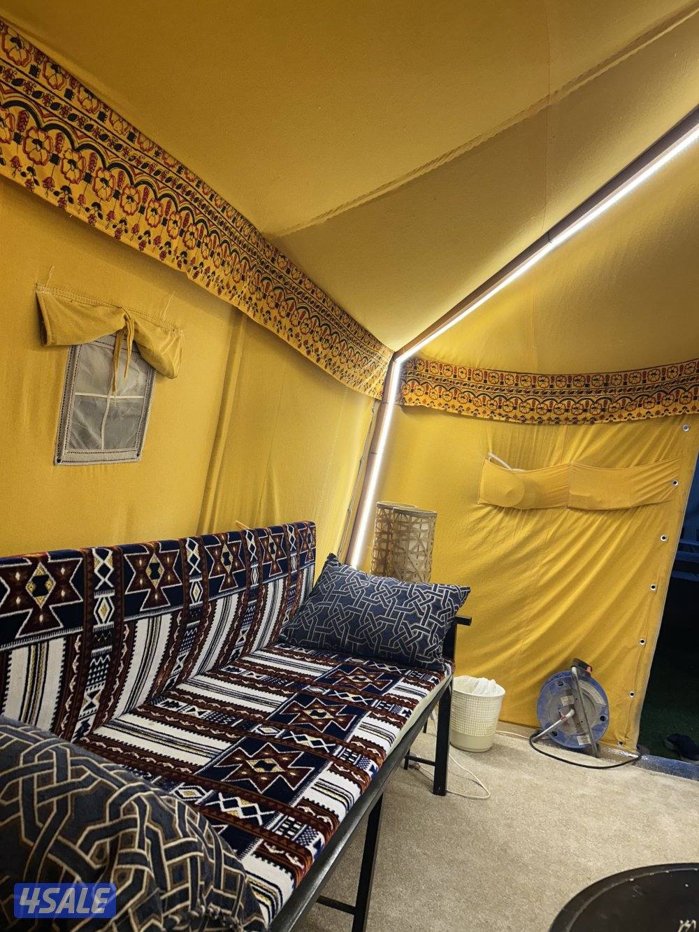 خيمه 4+4 مع الفرش4