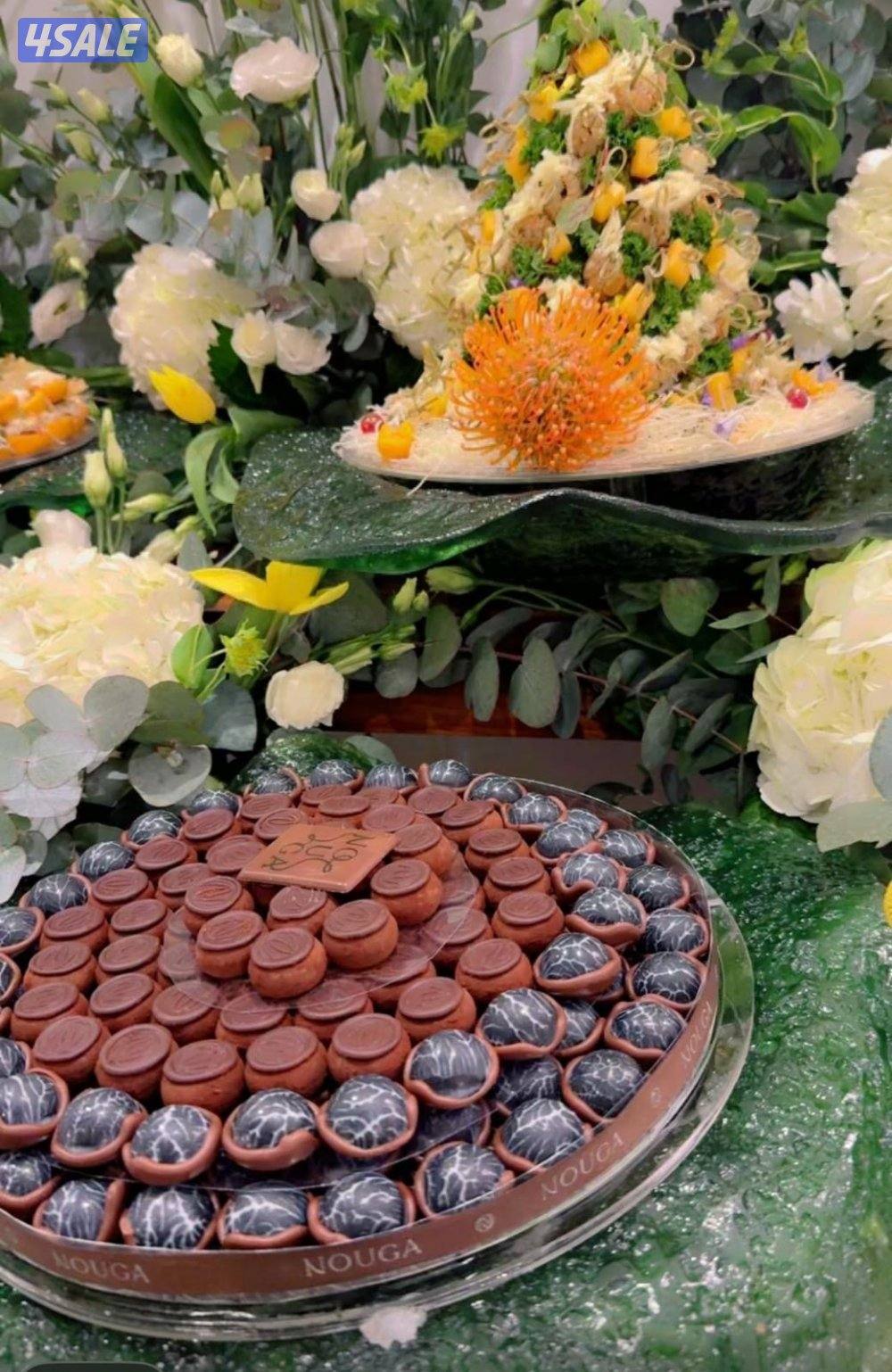 لاصحاب المشاريع المميزة للبيع صحون حلا و فطاير رزن حجمهم وايد حلو0