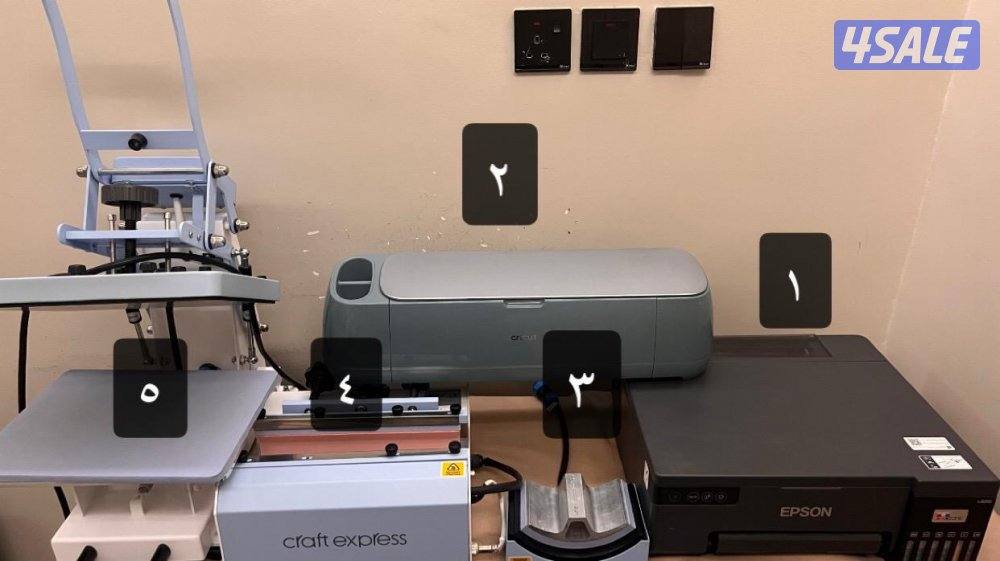 طابعه وكركت فور واجهزة حرارية للكاب والمق وتشيرتات0