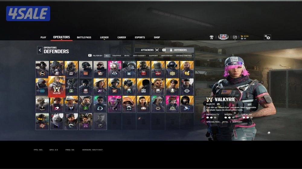 حساب رينبو ٦ / rainbow six siege account1