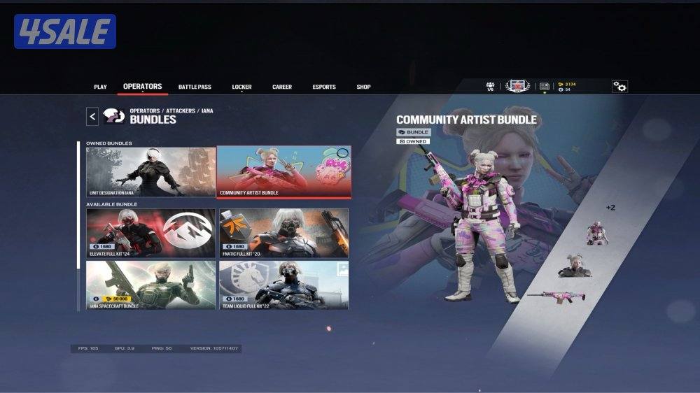 حساب رينبو ٦ / rainbow six siege account4