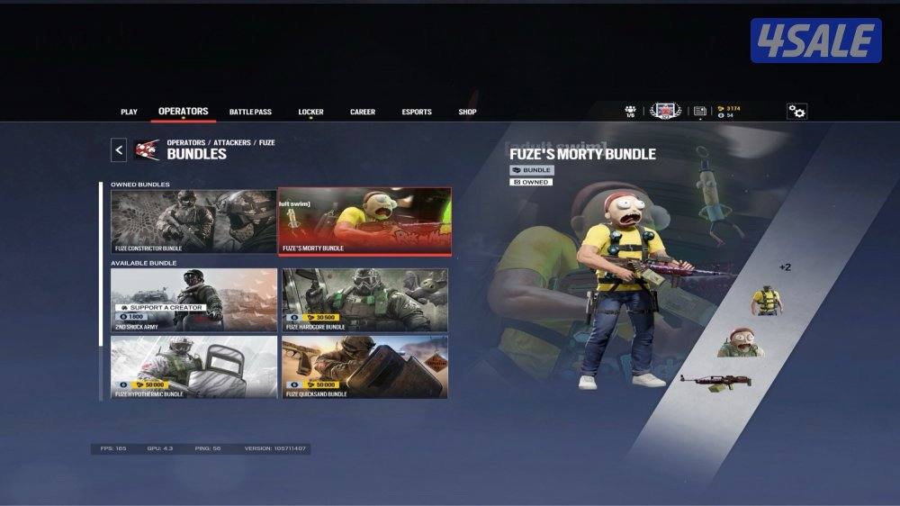 حساب رينبو ٦ / rainbow six siege account6