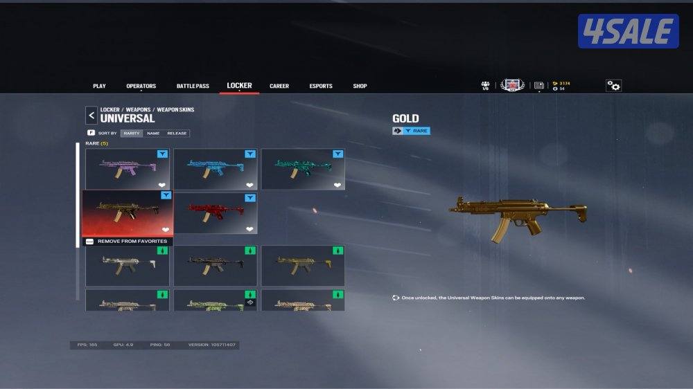 حساب رينبو ٦ / rainbow six siege account12