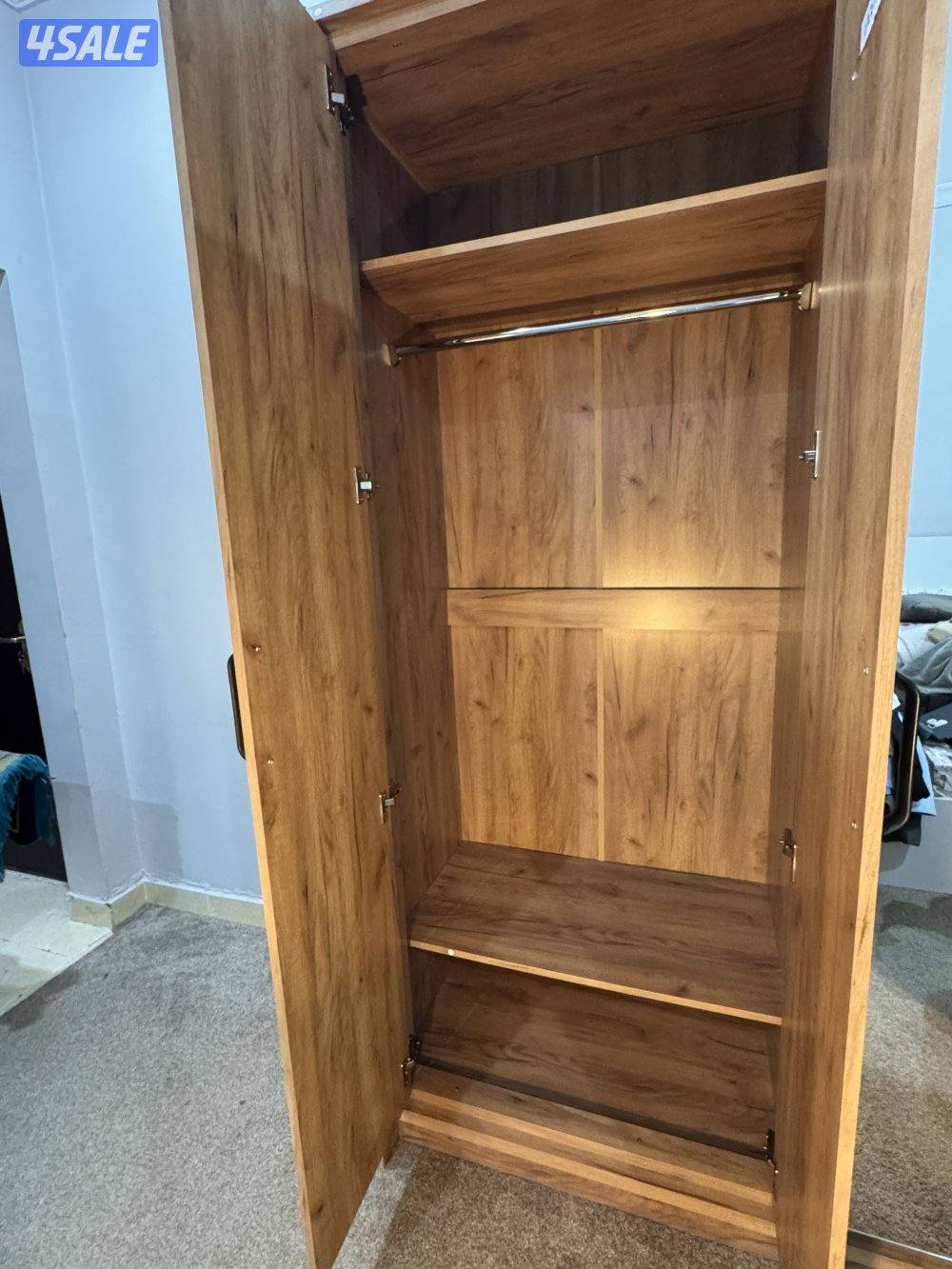 QURTOBA Elegant Wooden Wardrobe with Mirror | 4 Door | Premium Design0