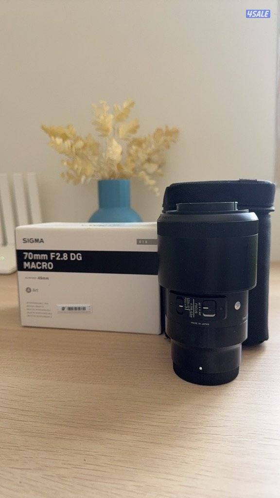 للبيع عدسة sigma 70mm f 2.8 dg macron e mount لكاميرات سوني0