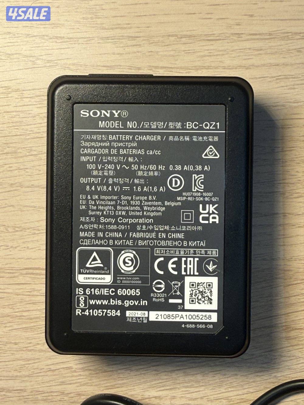 للبيع Sony BC-QZ1 أصلي شاحن بطاريات NP-FZ1003