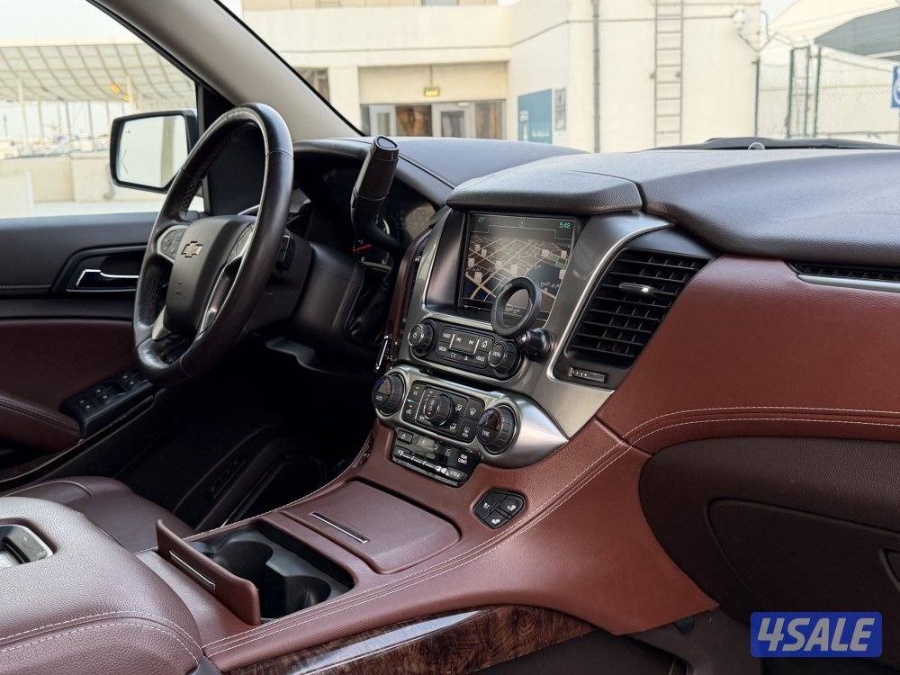 تاهو LTZ دبل قير وارد الكويت الغانم موديل 2017 الفل ثلاجه عداد بروجكتر9