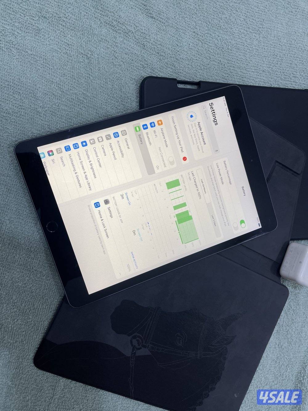 ايباد ابل الاصلي الجيل التاسع 9 نظيف 64 قيقا نظيف وشغال تمام ما فيه شي3