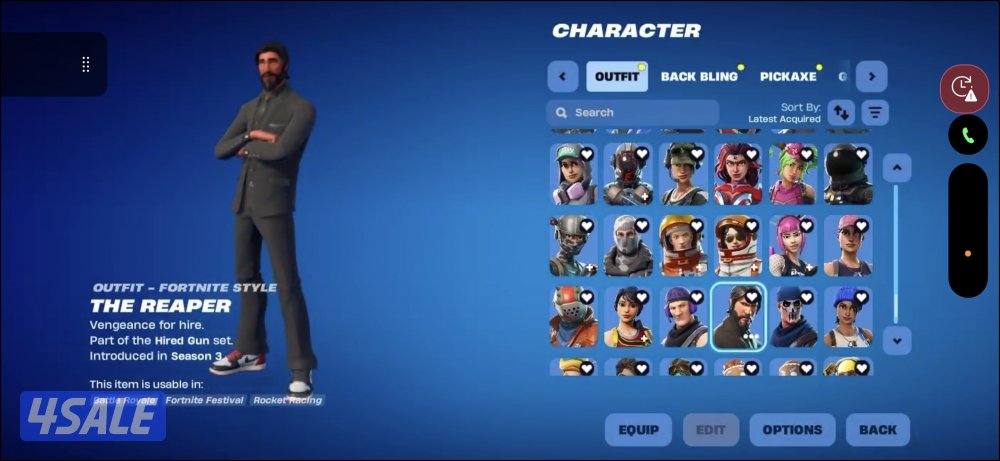 حساب فورت نايت سكنات نادرة جداً 225 سكن مع طور الزومبي3