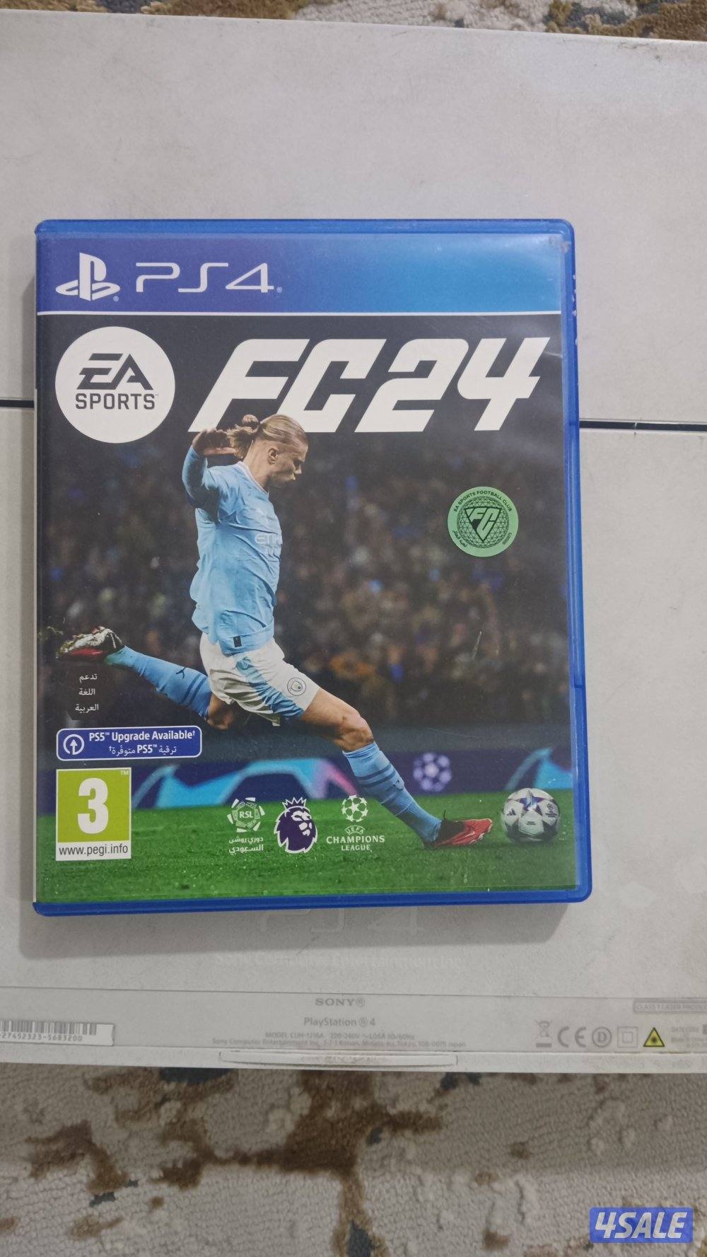 سوني فور فات مستعمل مع يده وفيفا 24 وفيفا 21 ولعبه سيارات ومصارعه ٢٠١٦4