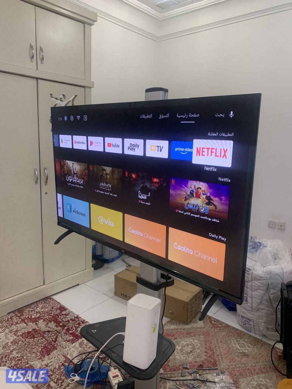 للبيع تلفزيونات احجام مختلفة 55 و 50 و 42 و 32 بوصه توصيل 24 ساعه1