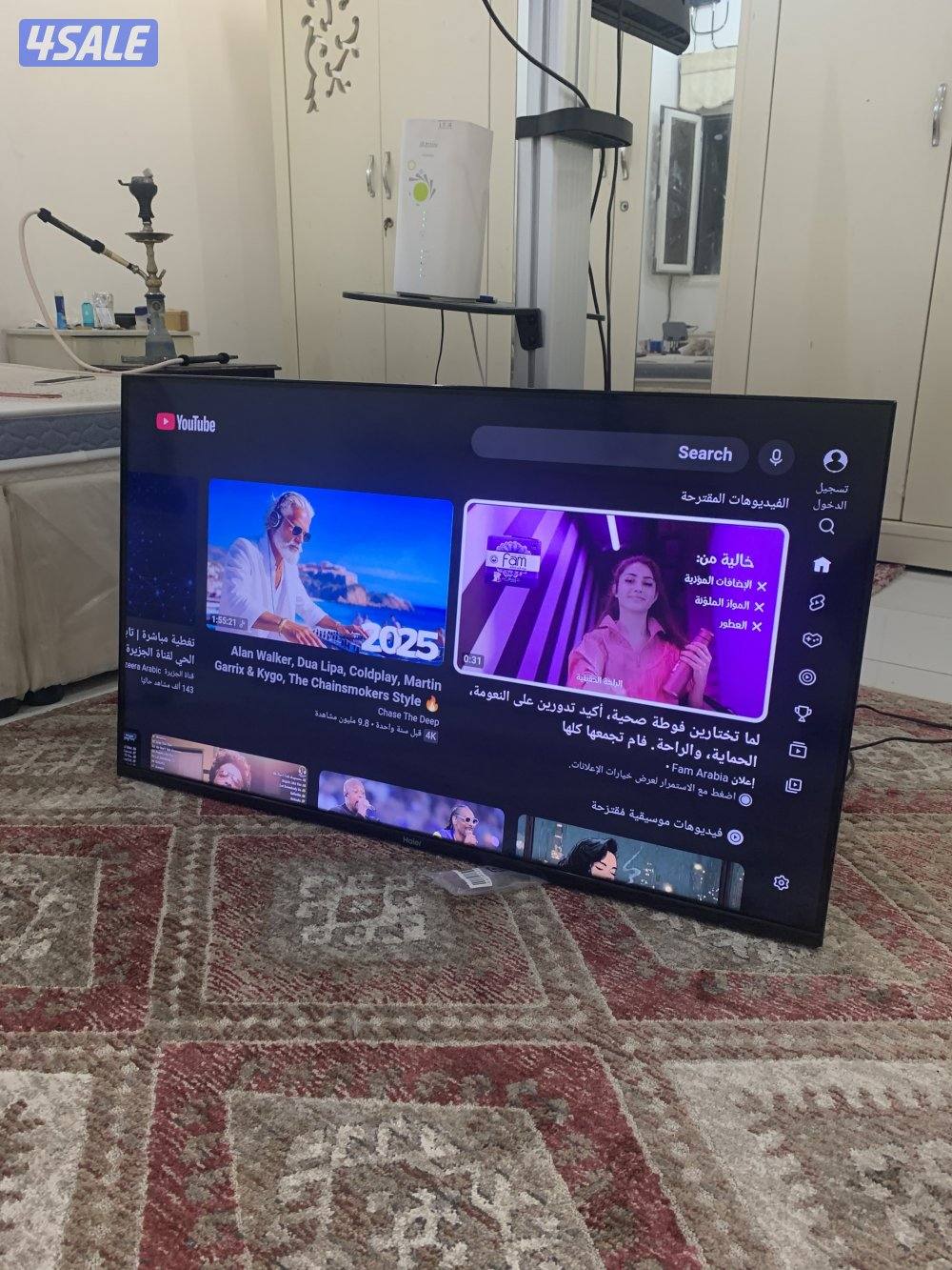 للبيع تلفزيونات احجام مختلفة 55 و 50 و 42 و 32 بوصه توصيل 24 ساعه4