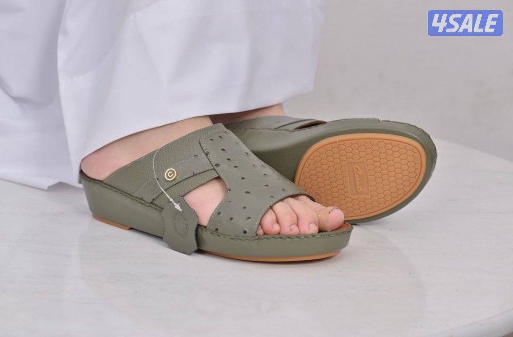 نعال  تميمه صناعه تايلندي ارضيه طبيه جلد طبيعي امن افضل الانواع5