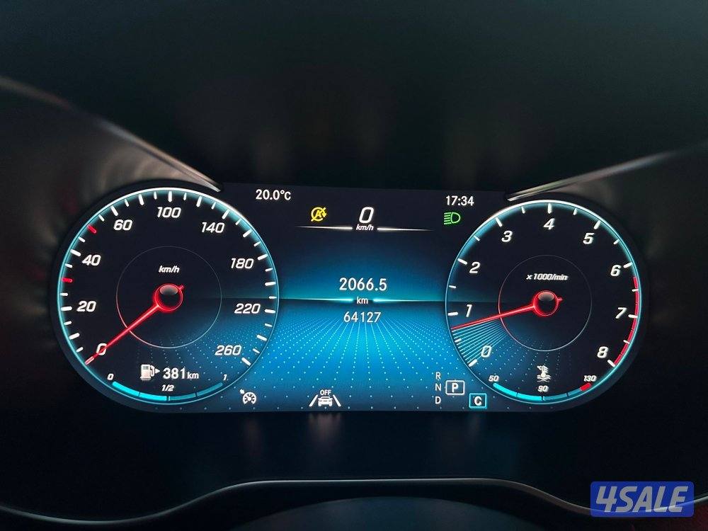 مرسيدس C200-بحالة نادره-موديل 2020-صبغ الوكالة-عداد 64 Km فقط9