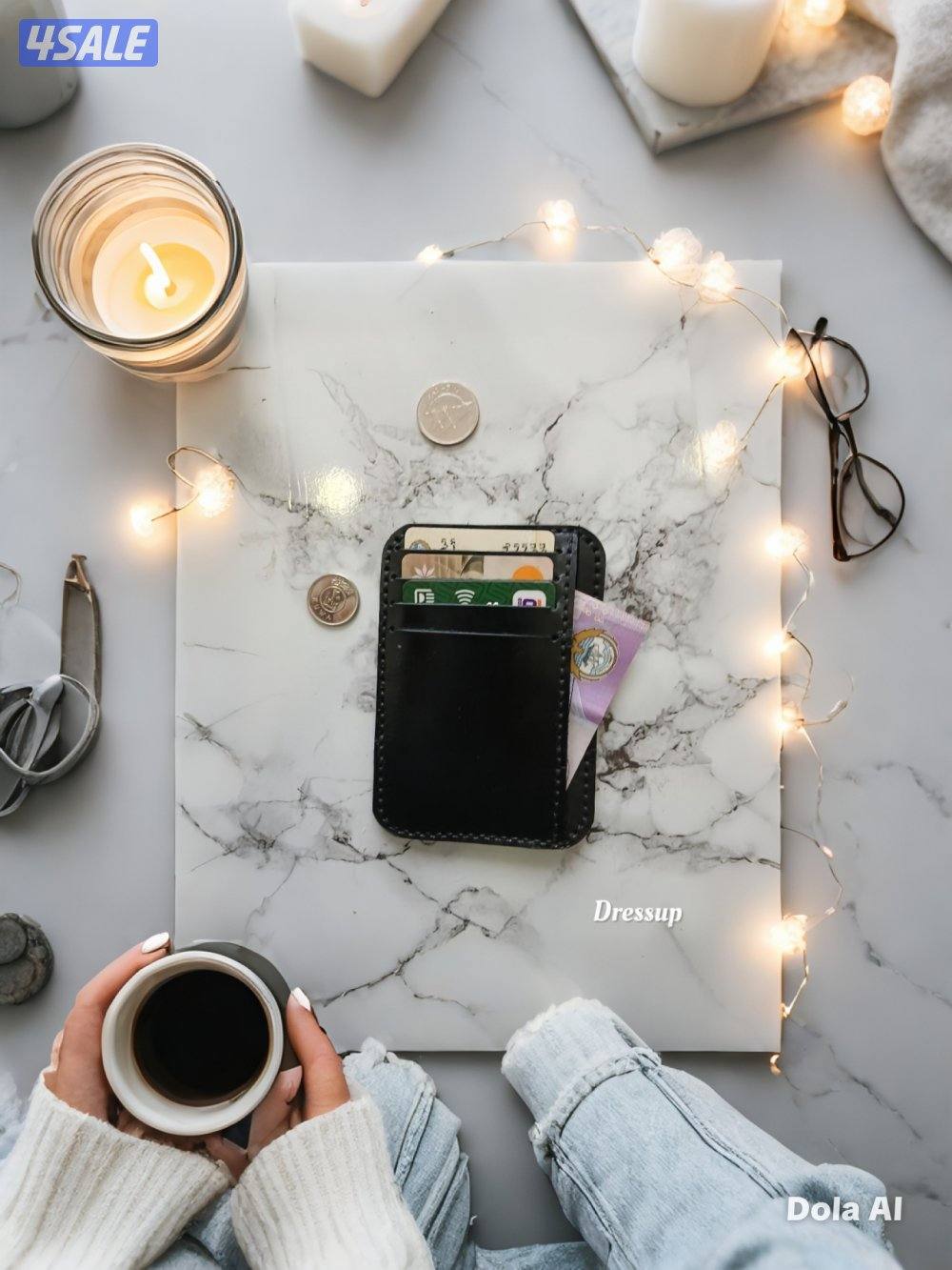 محفظة رجالية فاخرة من الجلد الطبيعي -هاند ميد1