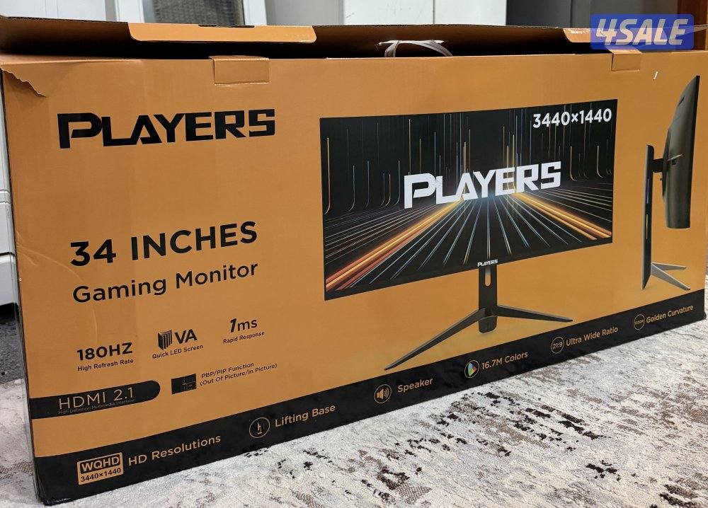 للبيع شاشة جيم ستعمل شهر1