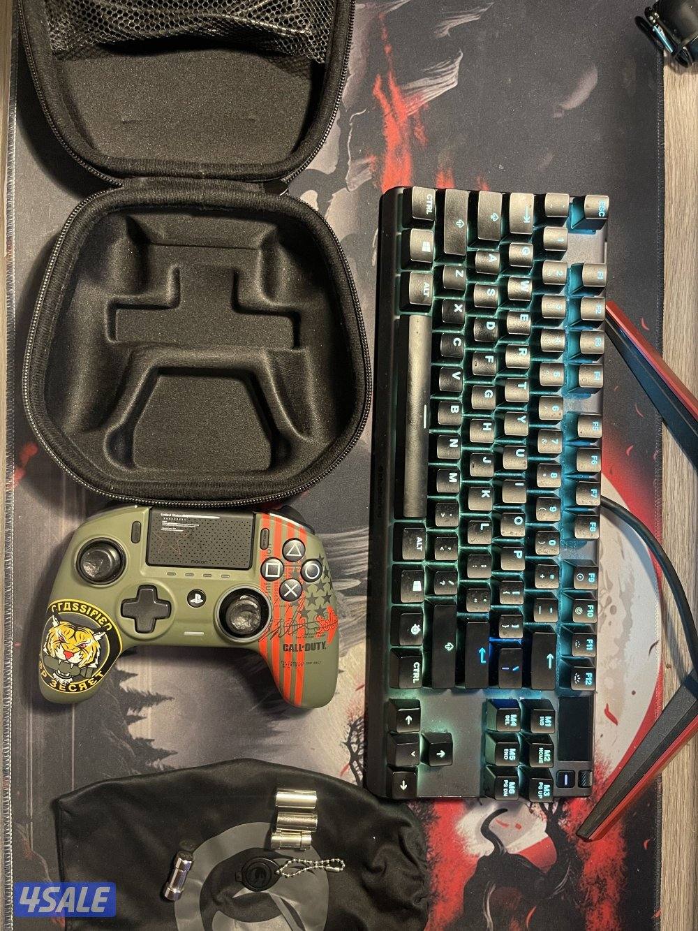 للبيع يد كنترولر احترافيه nacon revolution unlimited pro و كيبورد TKL0