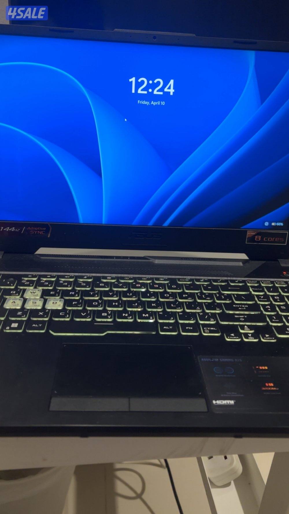 لاب توب قيمنق asus tuf gaming a15 كرت 3050 استعمال خفيف2