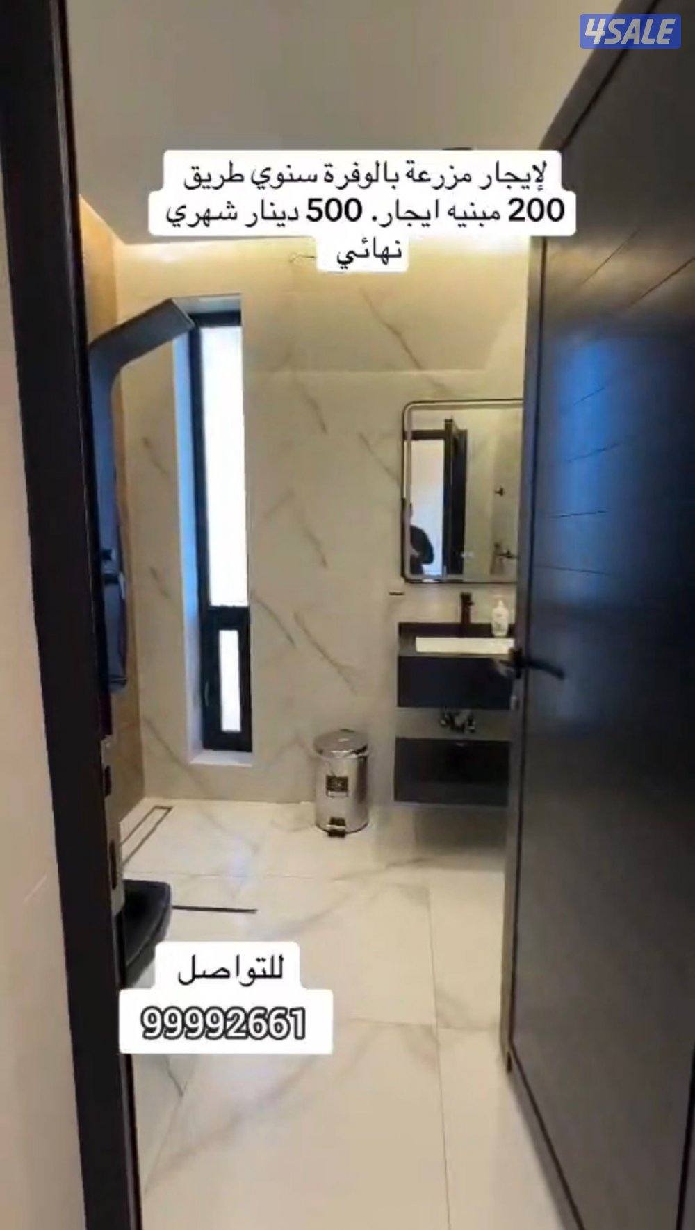 للايجار مزرعة في الوفرة طريق 200 مساحة 7000 متر6