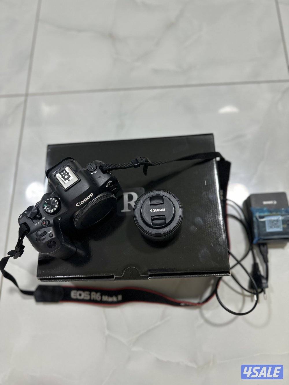 للبيع كاميرا كانون EOS R6 Markllمع عدسة كانون  RF 50mm f1.80