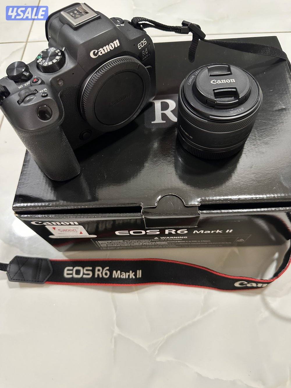للبيع كاميرا كانون EOS R6 Markllمع عدسة كانون  RF 50mm f1.81