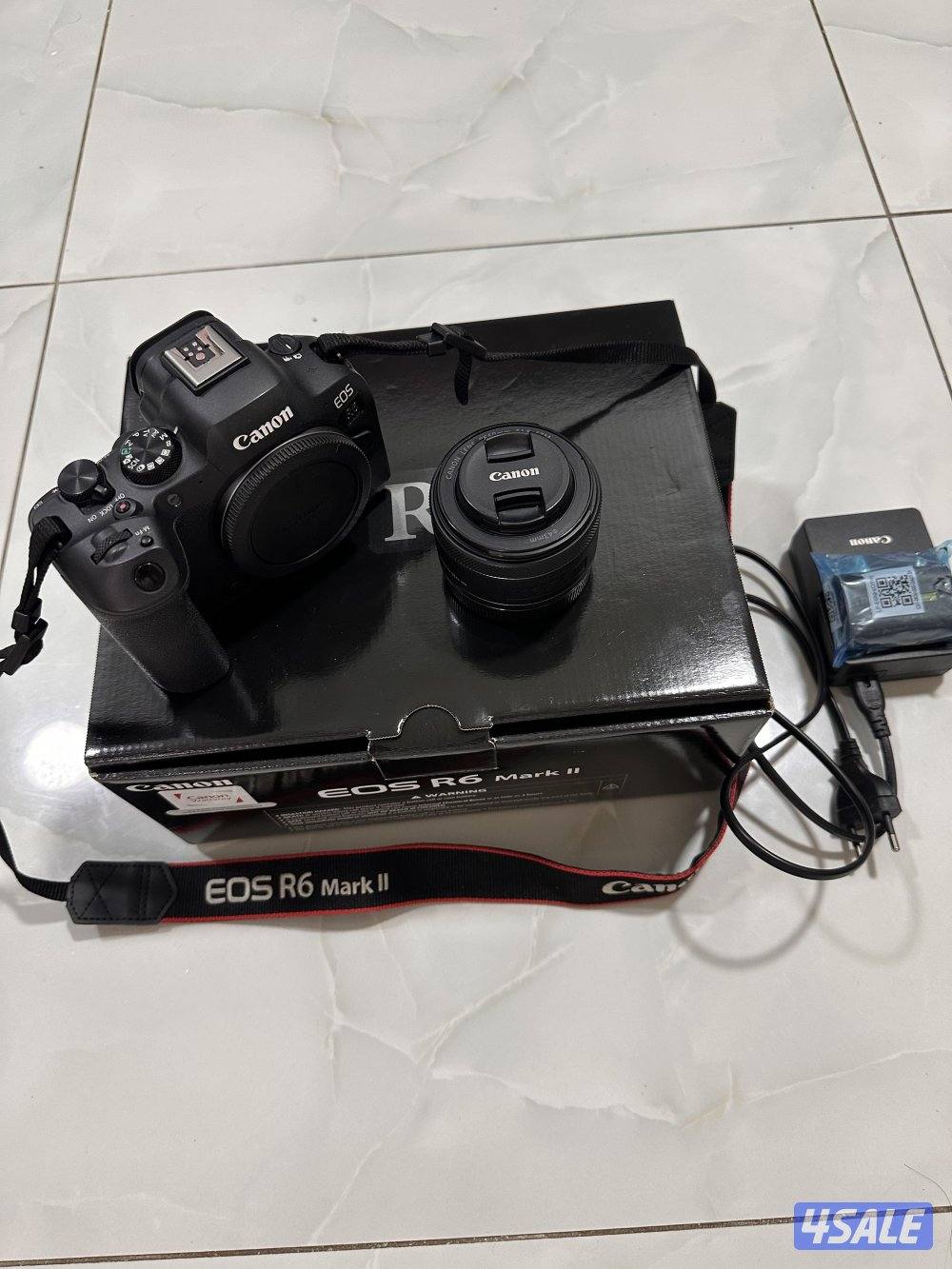 للبيع كاميرا كانون EOS R6 Markllمع عدسة كانون  RF 50mm f1.84