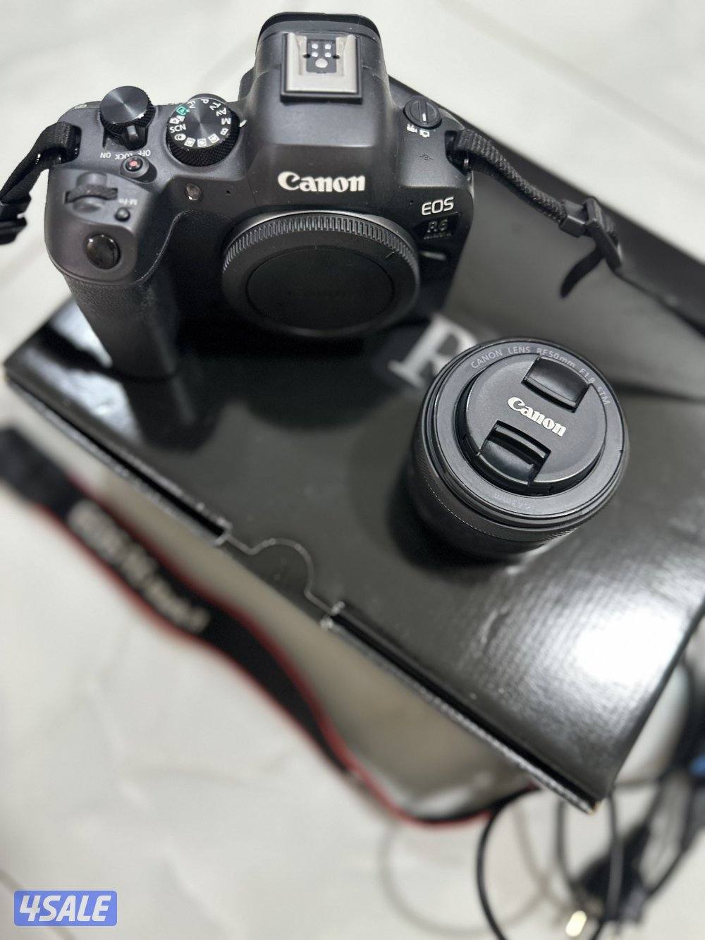 للبيع كاميرا كانون EOS R6 Markllمع عدسة كانون  RF 50mm f1.85