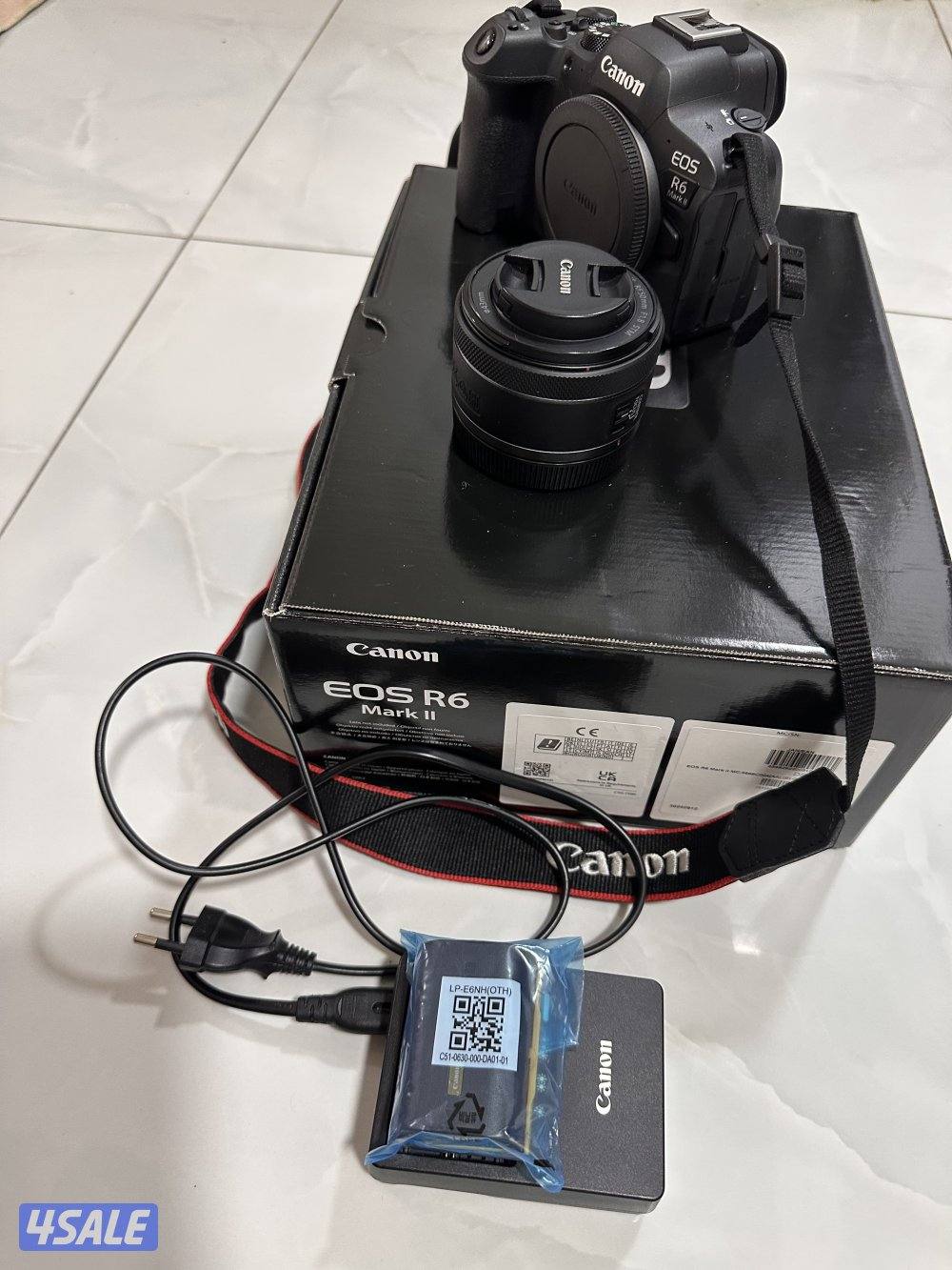 للبيع كاميرا كانون EOS R6 Markllمع عدسة كانون  RF 50mm f1.88