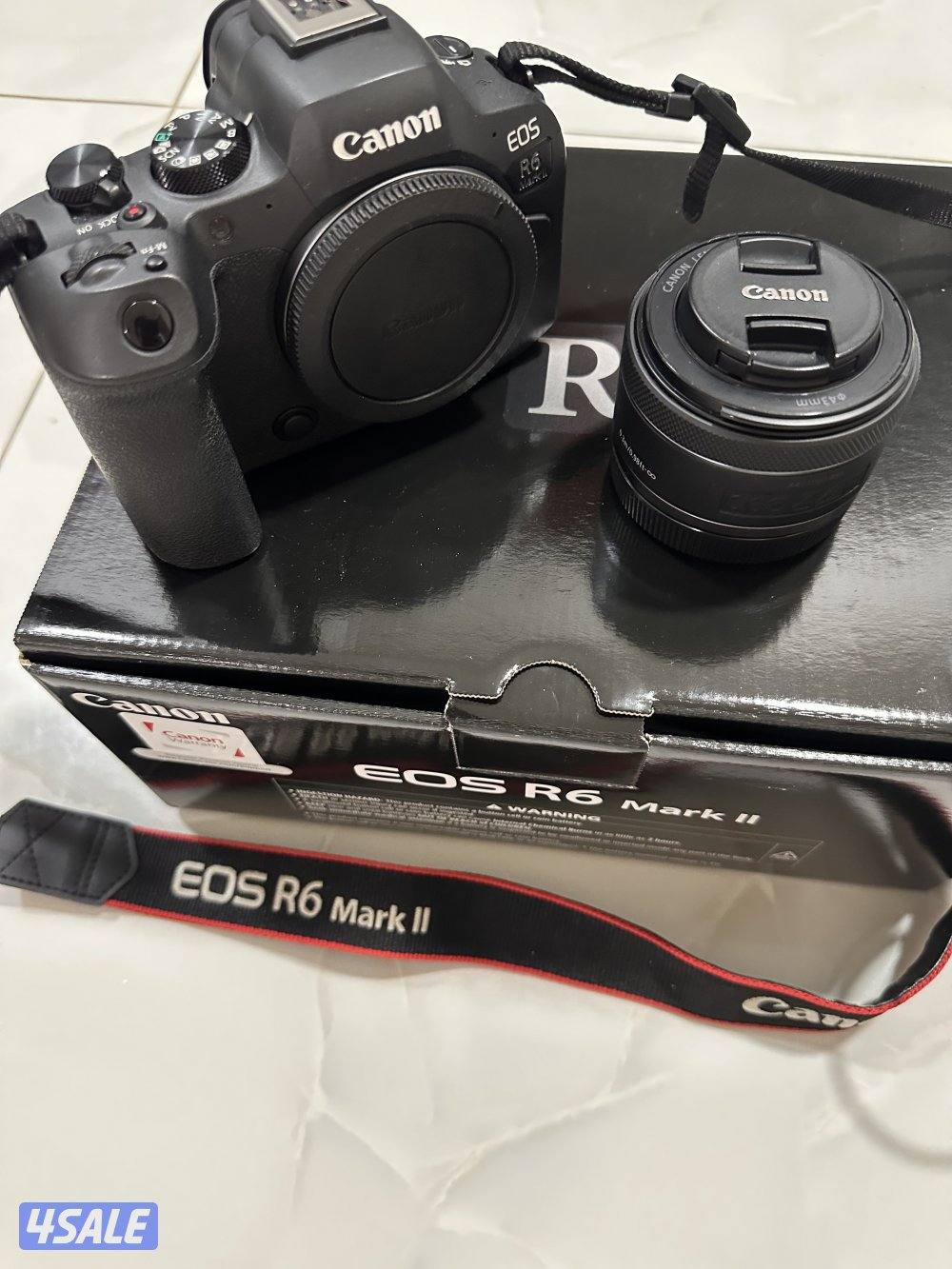 للبيع كاميرا كانون EOS R6 Markllمع عدسة كانون  RF 50mm f1.89