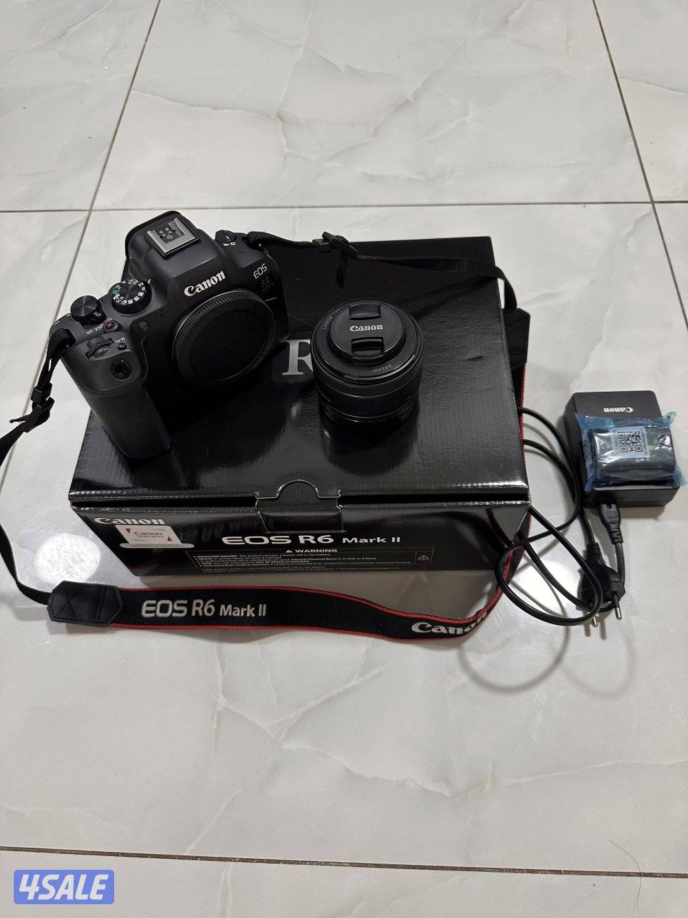 للبيع كاميرا كانون EOS R6 Markllمع عدسة كانون  RF 50mm f1.813